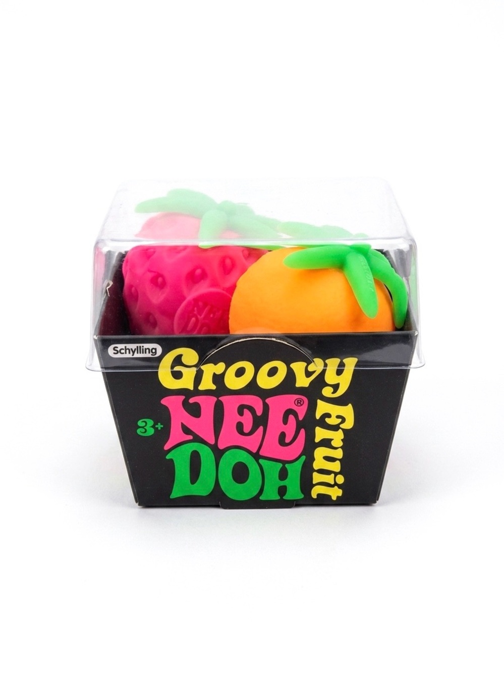 NEE DOH Groovy Fruit Sensory Squishy toy 3 piece NEW Sealed Authentic Nee Doh